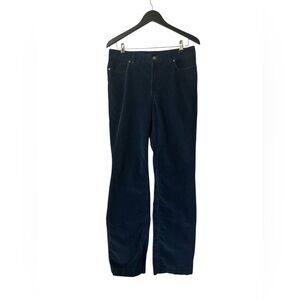 L.L Bean Friendly Fit Corduroy Pants Navy Women Size 10